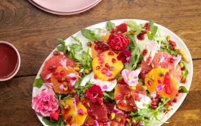 Ensalada Cítrica con Vinagreta de Remolacha